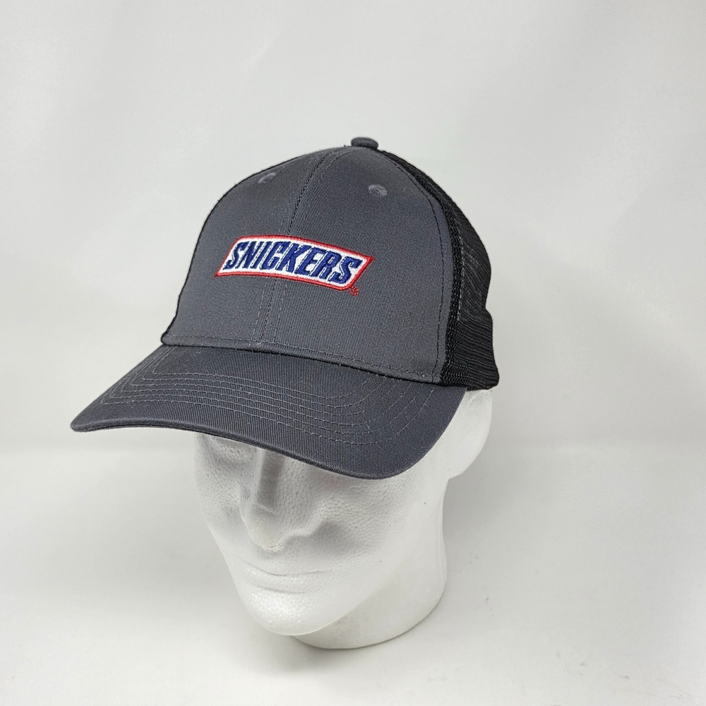 Snickers Chocolate Candy Bar Trucker Hat Gray Adjustable Promotional Head To Toe